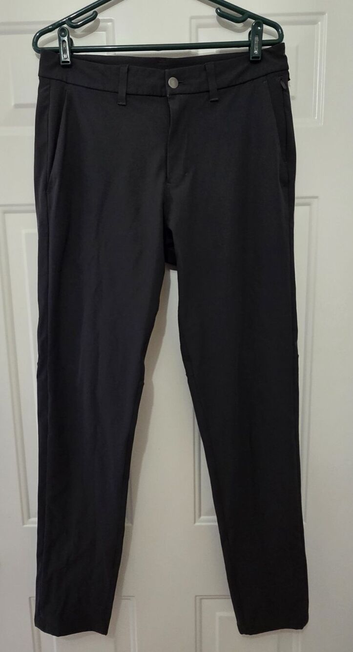 Lululemon Commission Slim Fit Pant Warpstreme Dark Gray 32x32 Mens